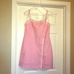 Lilly Pulitzer pink and white stripped romper